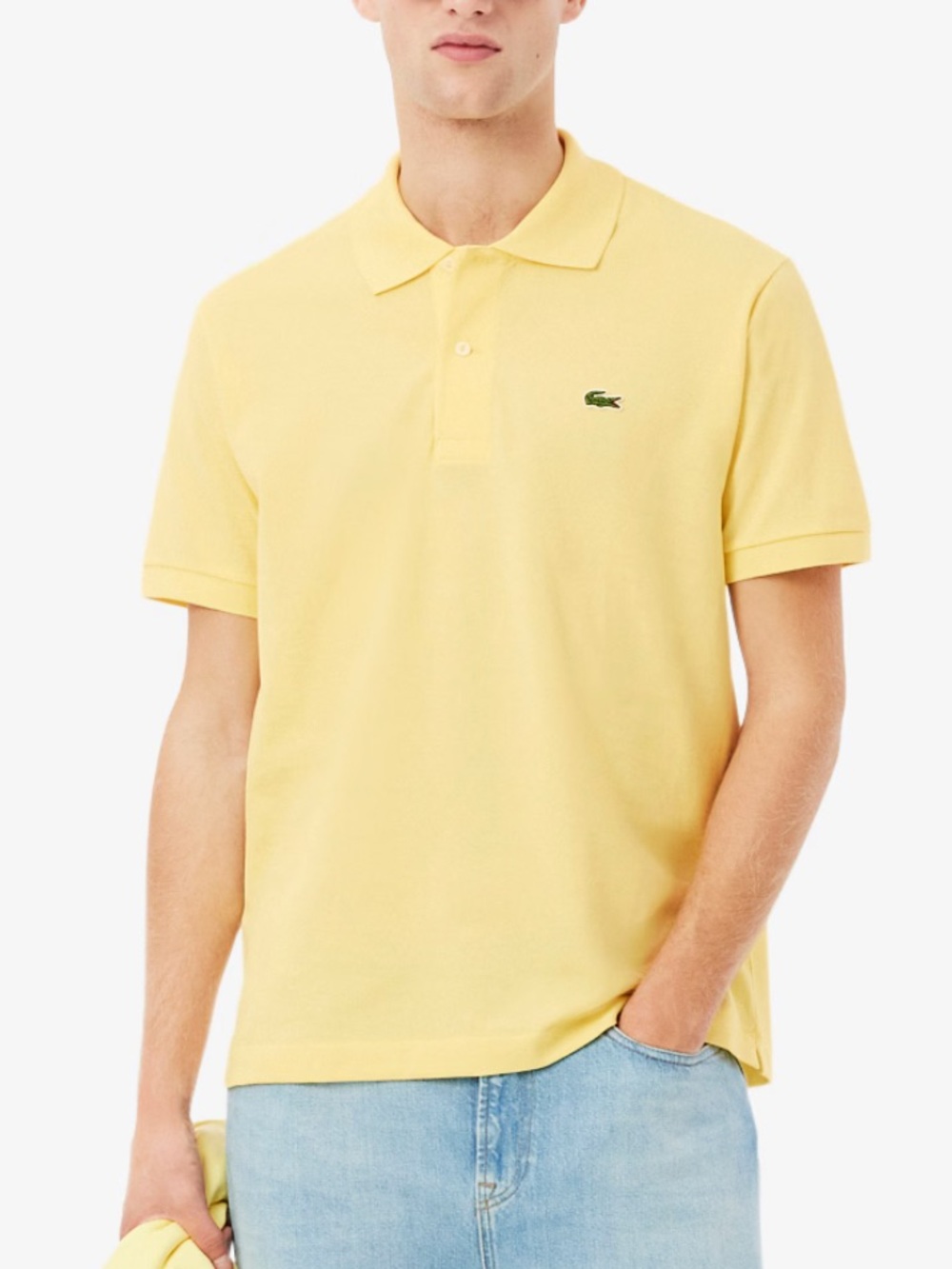 Lacoste Men’s Yellow Short-Sleeve Polo Shirt